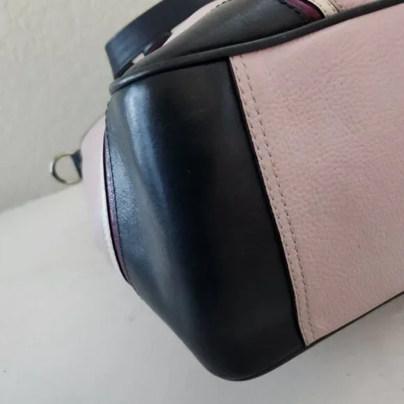 Euc Coach Laura Pink Leather Spector Shoulder Bag Satchel Purse